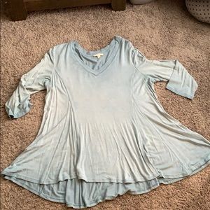 Shark tale 3/4 sleeve super soft top